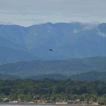 Uitzicht op Costa Rica vanaf het schip