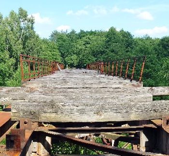 Oude spoorrails - Czerwony Most (nabij Polanow)