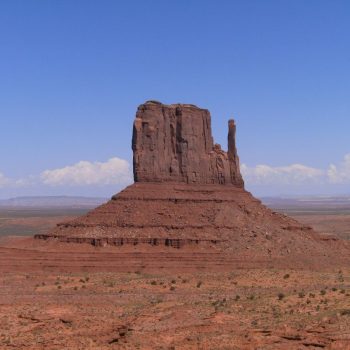 Monument Valley view vanaf het bezoekerscentrum