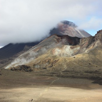 Tijdens de Tongariro Crossing