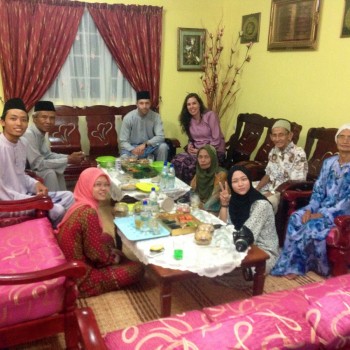 Hari Raya bij een Maleise familie thuis