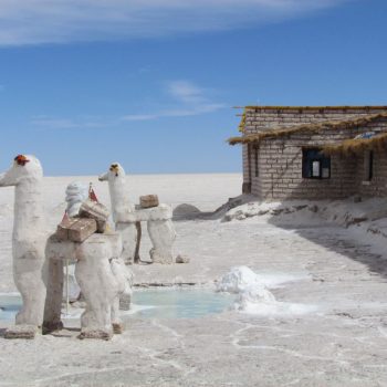 Zouthotel op de Salar de Uyuni