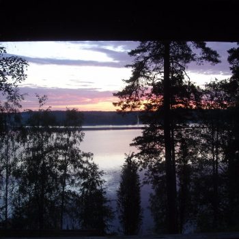 uitzicht uit de cabin