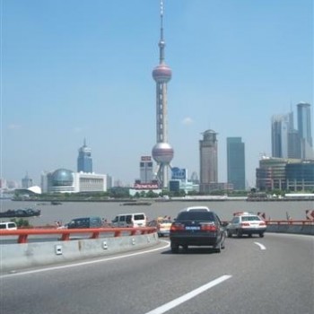 Het eindpunt Shanghai.
