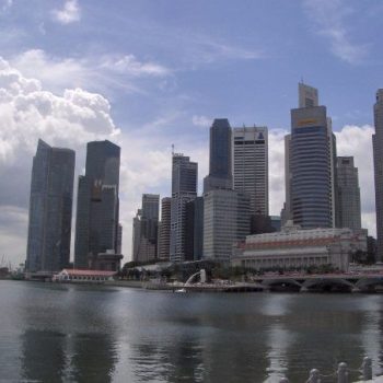 Skyline van Singapore