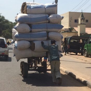 Typisch African way of transport