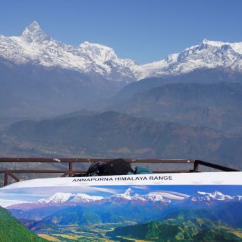 Annapurna gebergte vanuit Pokhara