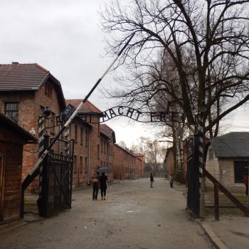 Arbeit macht frei, ingang concentratiekamp van Auschwitz
