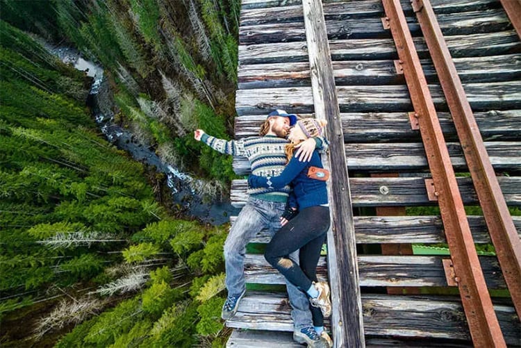 Brug in Sequim, Washington, Amerika