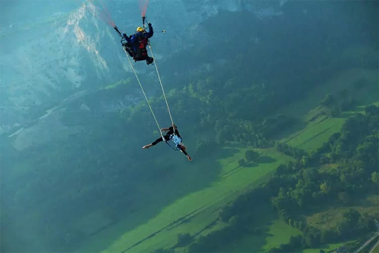 Trapeze paragliden