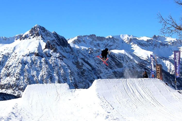 Italië, Bardonecchia, snowpark