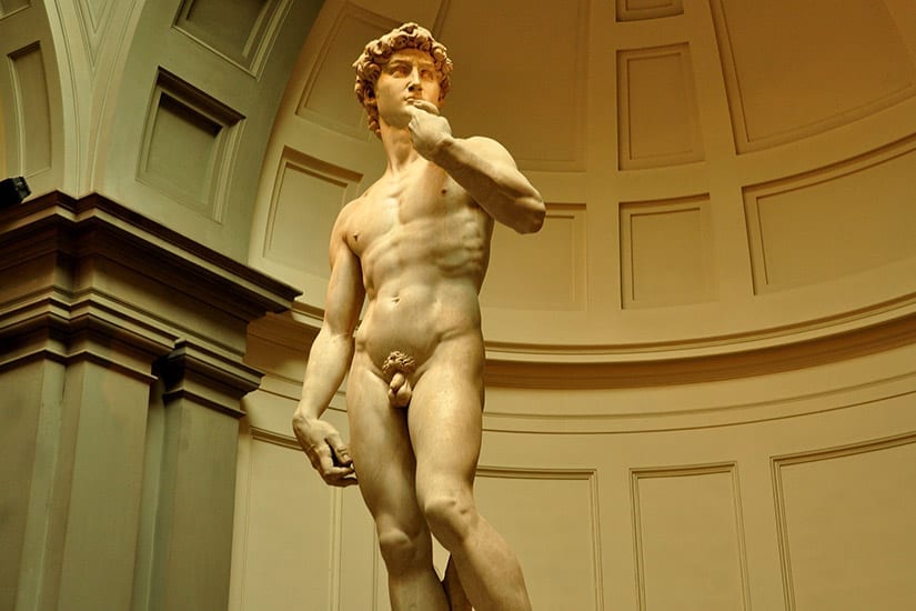 Het ‘David’ beeld van Michelangelo in Galleria dell’Accademia