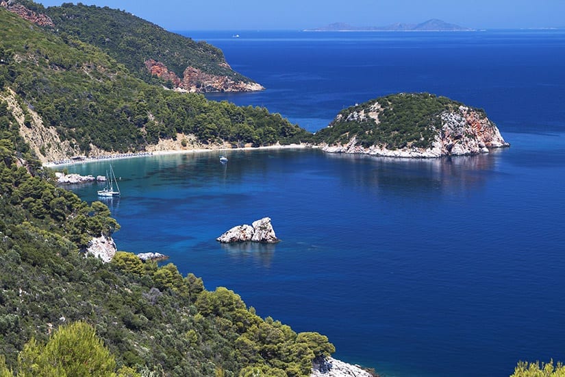 De baai van Stafylos, Skopelos