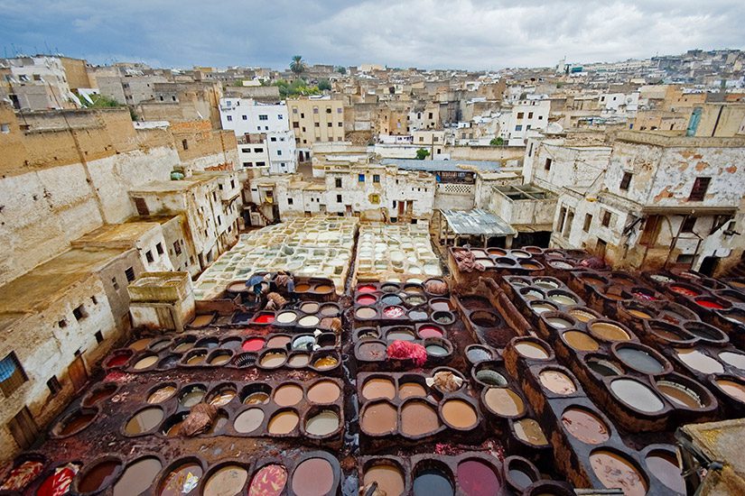 Leerlooierij in Fez