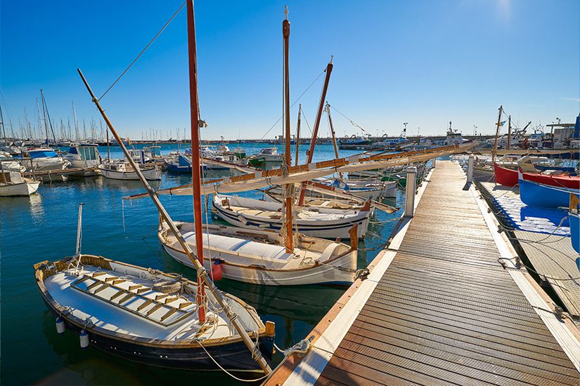 De jachthaven van Cambrils
