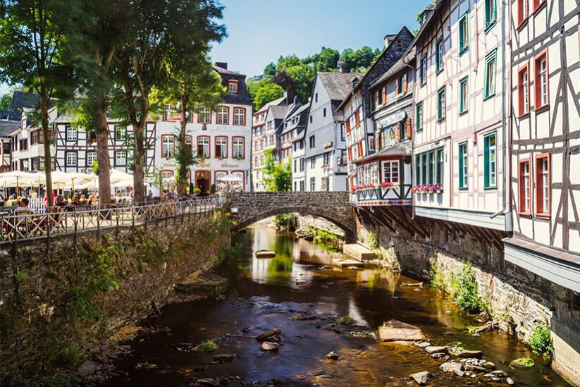 Vakwerkhuizen in Monschau Duitsland