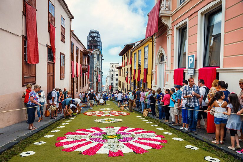 Viering van Corpus Christus in La Orotava