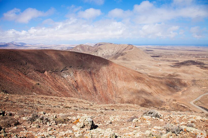 Bayuyo vulkaan in het noorden van Fuerteventura