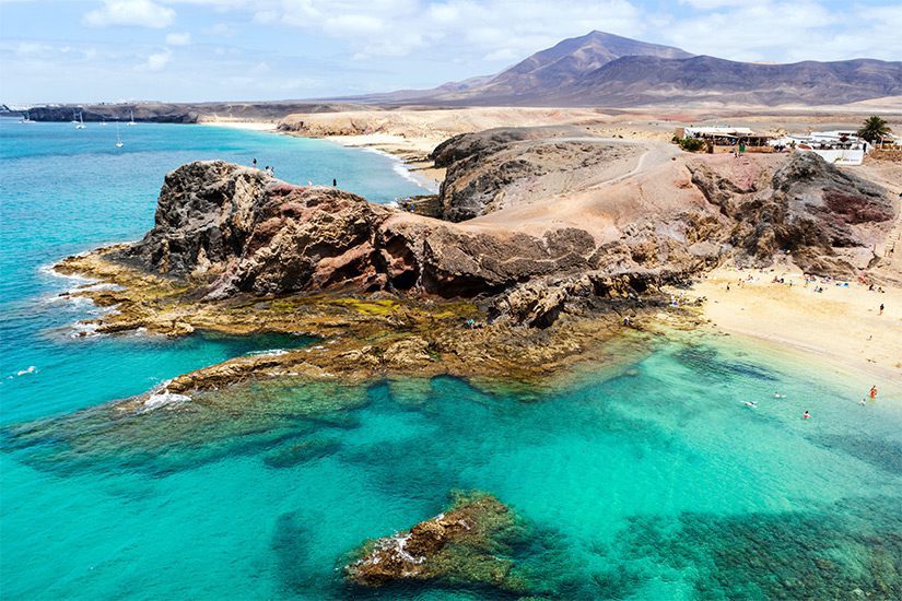 Papagayo beach, ten oosten van Playa Blanca
