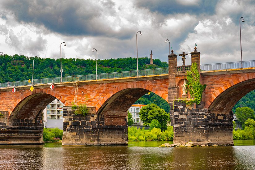 Römerbrücke in de Duitse stad Trier