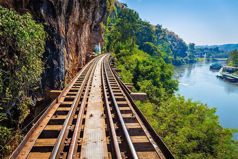 De ‘Death Railway’ en de River Kwai in Kanchanaburi