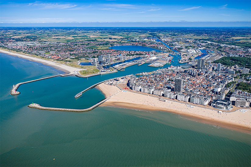 De belgische badplaats Oostende