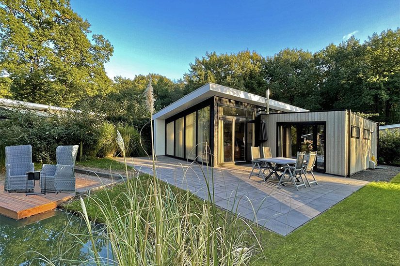 Bos Lodge 75 Eco met Jacuzzi | 4 personen