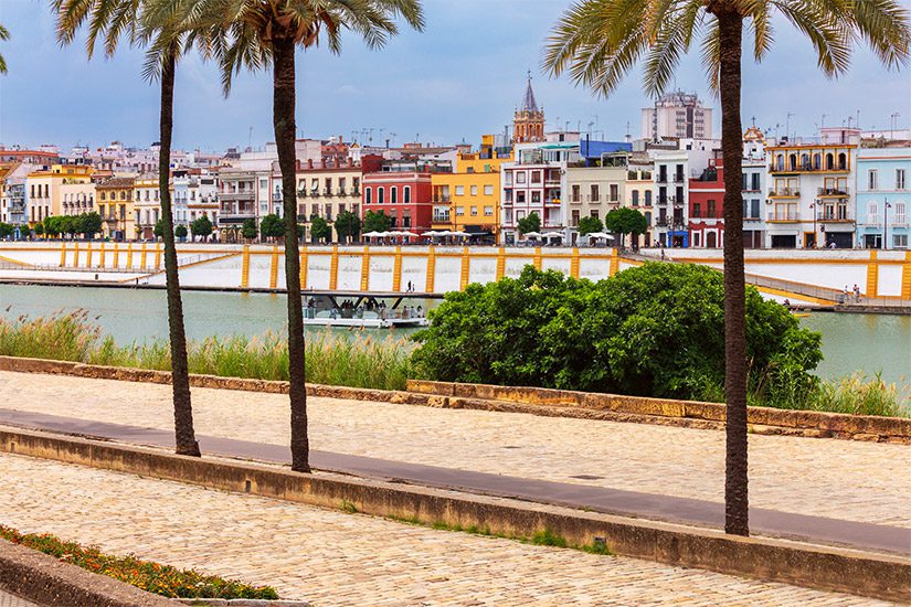 Triana riverside in Sevilla