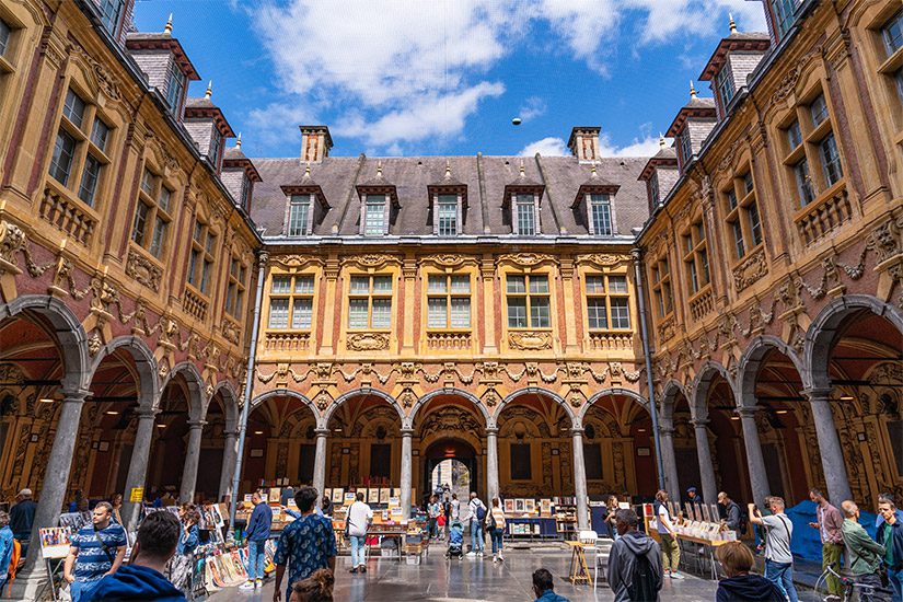 Het oude beursgebouw in Lille