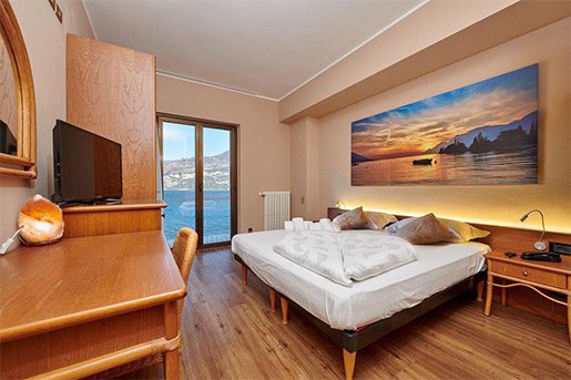 Kamer van het betaalbare Hotel Eden aan het Gardameer