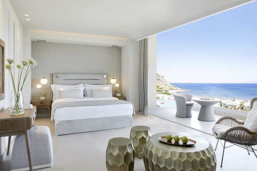 Luxe suite van all inclusive hotel Ikos Aria op Kos