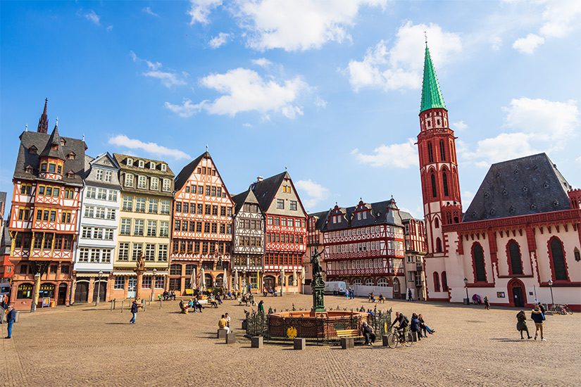 Römerberg historisch centrum Frankfurt