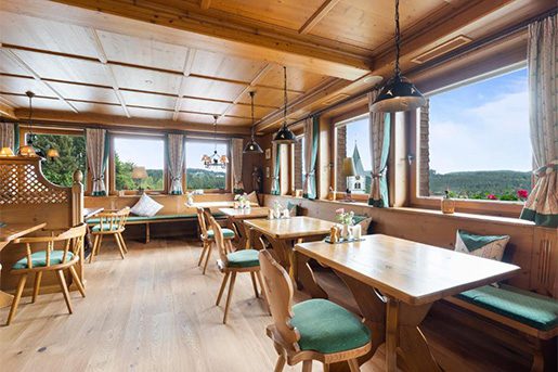 Hotel Schlehdorn restaurant in het Zwarte Woud