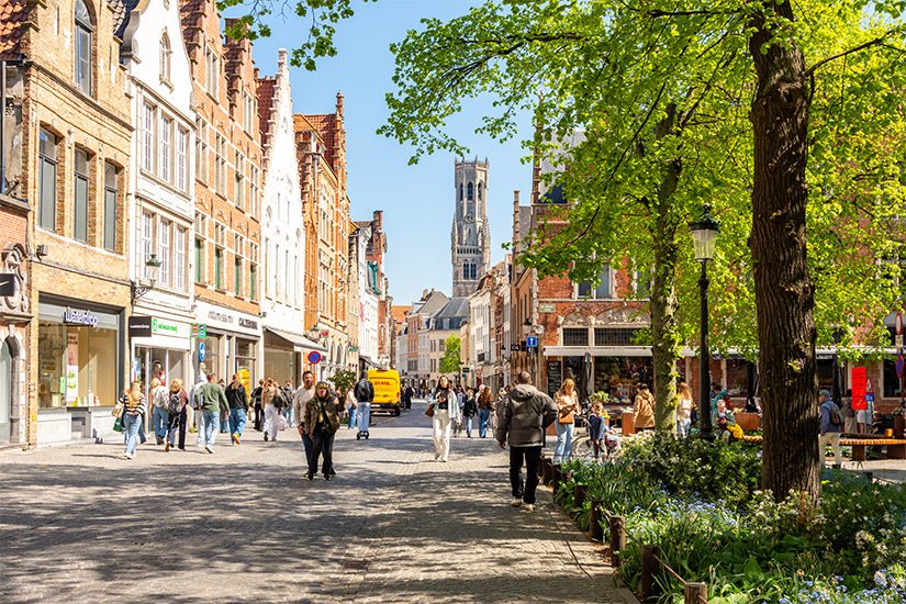 Winkelstraat Steenstraat in Brugge