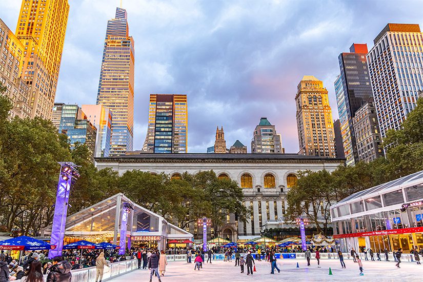 Winter in New York schaatsen