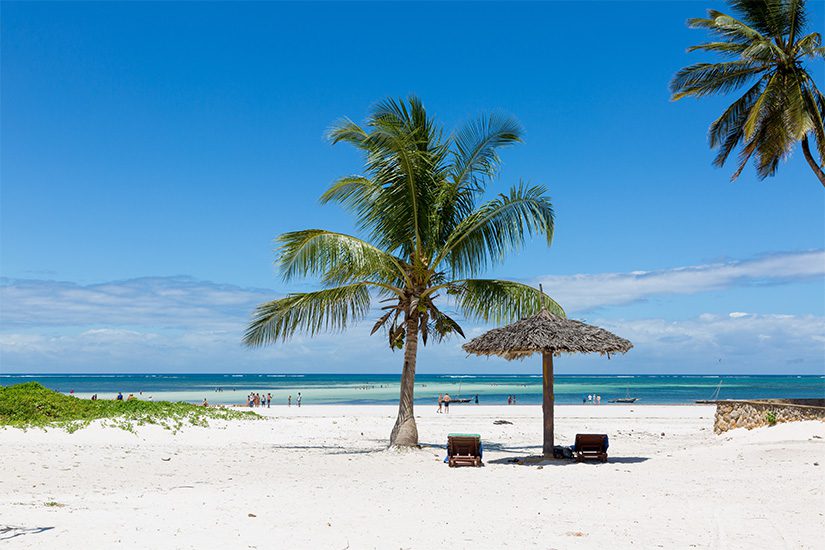 Diani Beach in Kenia