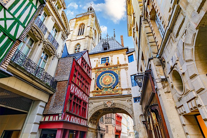 Rue du Gros Horloge in Rouen