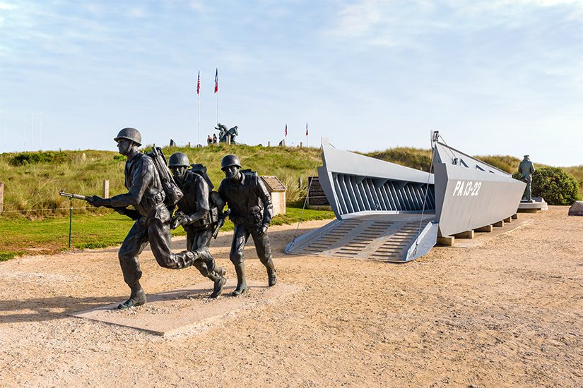 Higgings Boat Monument Utah Beach Normandië
