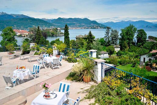 Hotel Royal in Stresa uitzicht op Lago Maggiore
