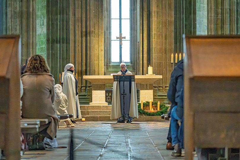 Historische abdij Mont Saint-Michel