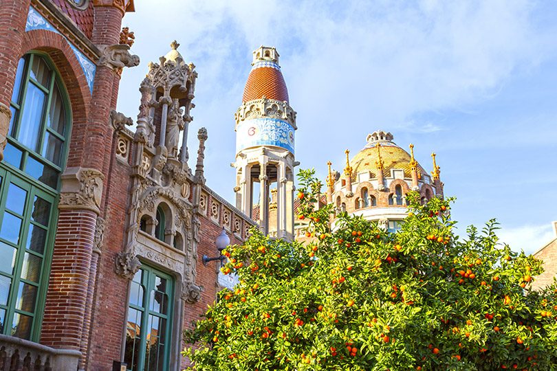 Hospital de Sant Pau in El Raval, Barcelona