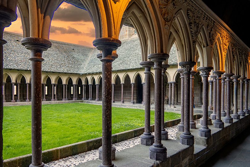 Zonsondergang Mont Saint-Michel